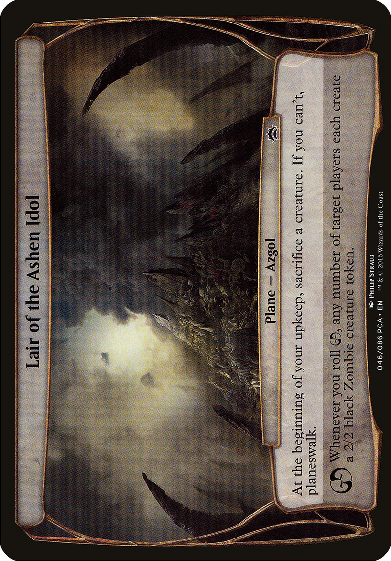 Lair of the Ashen Idol (Planechase Anthology) (OVER-) [Oversized] Planechase Anthology Planes MTG Single Wizards of the Coast