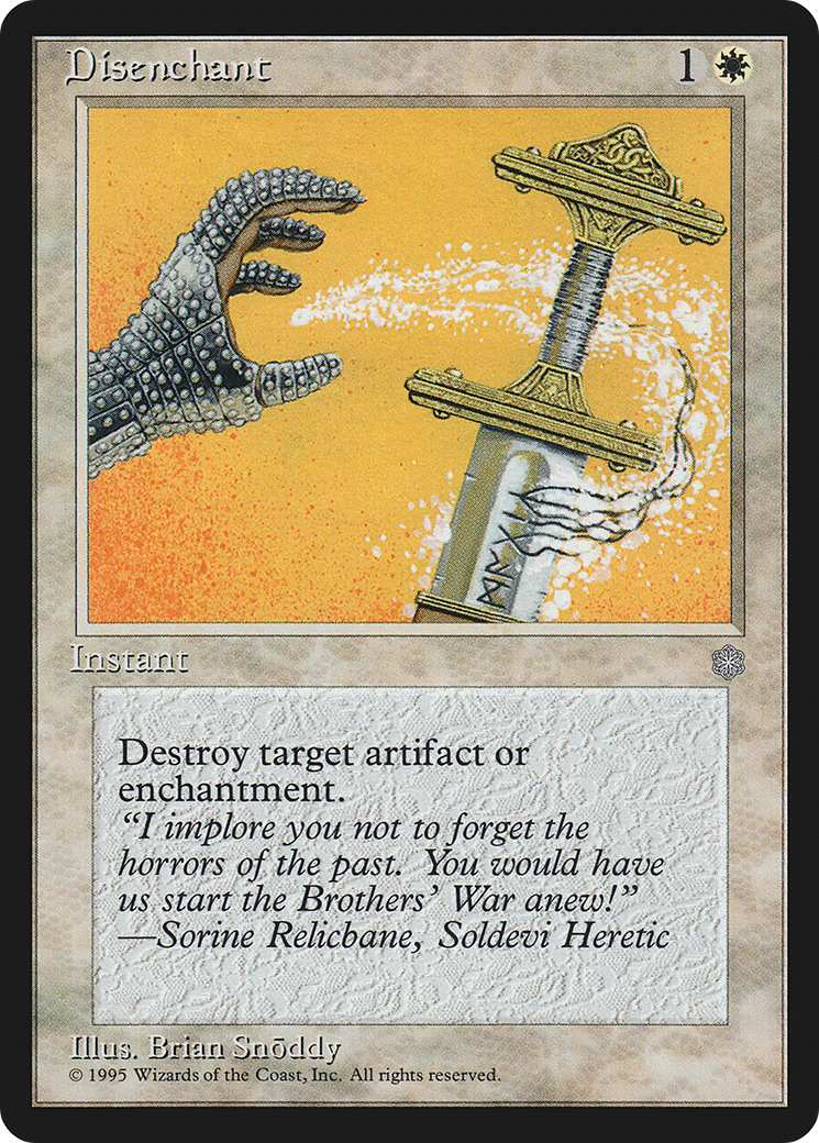 Disenchant (ICE-244) [Ice Age] MTG Single Wizards of the Coast