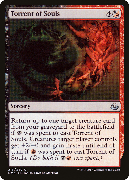 Torrent of Souls (MM3-213) [Modern Masters 2017] MTG Single Modern Masters 2017