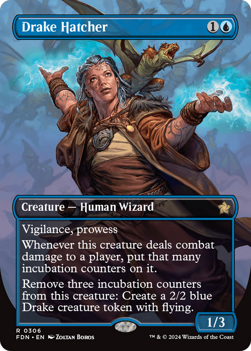 Drake Hatcher (FDN-306) [Foundations] (Borderless) MTG Single Wizards of the Coast