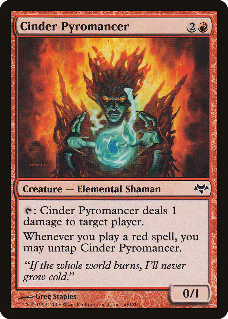 Cinder Pyromancer (EVE-050) [Eventide] Foil MTG Single Wizards of the Coast