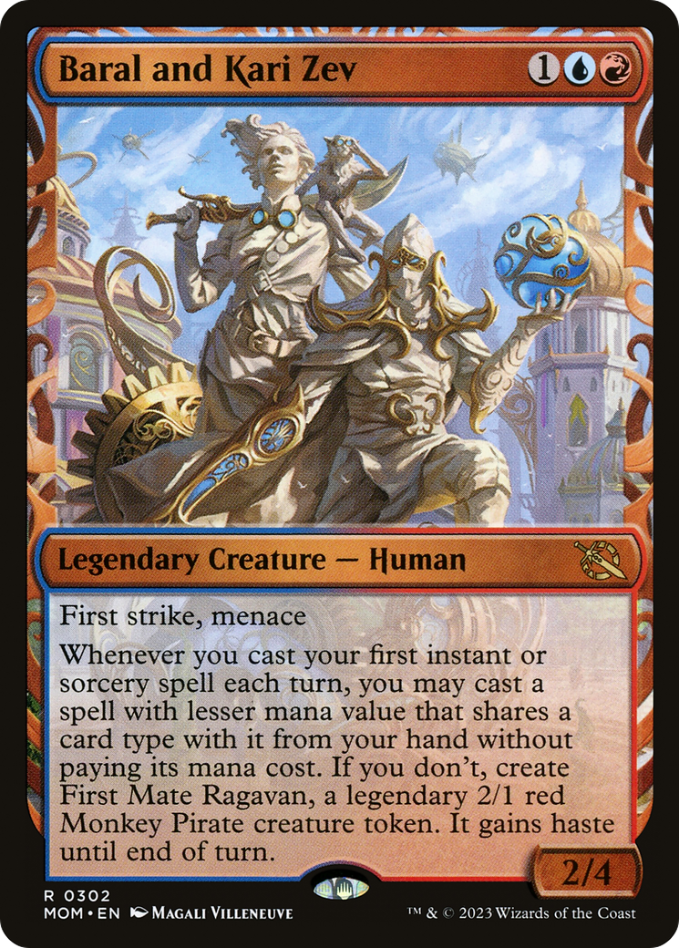 Baral and Kari Zev (MOM-302) [March of the Machine] (Showcase) MTG Single Wizards of the Coast