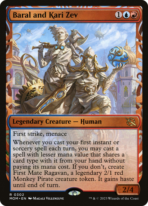 Baral and Kari Zev (MOM-302) [March of the Machine] (Showcase) MTG Single Wizards of the Coast