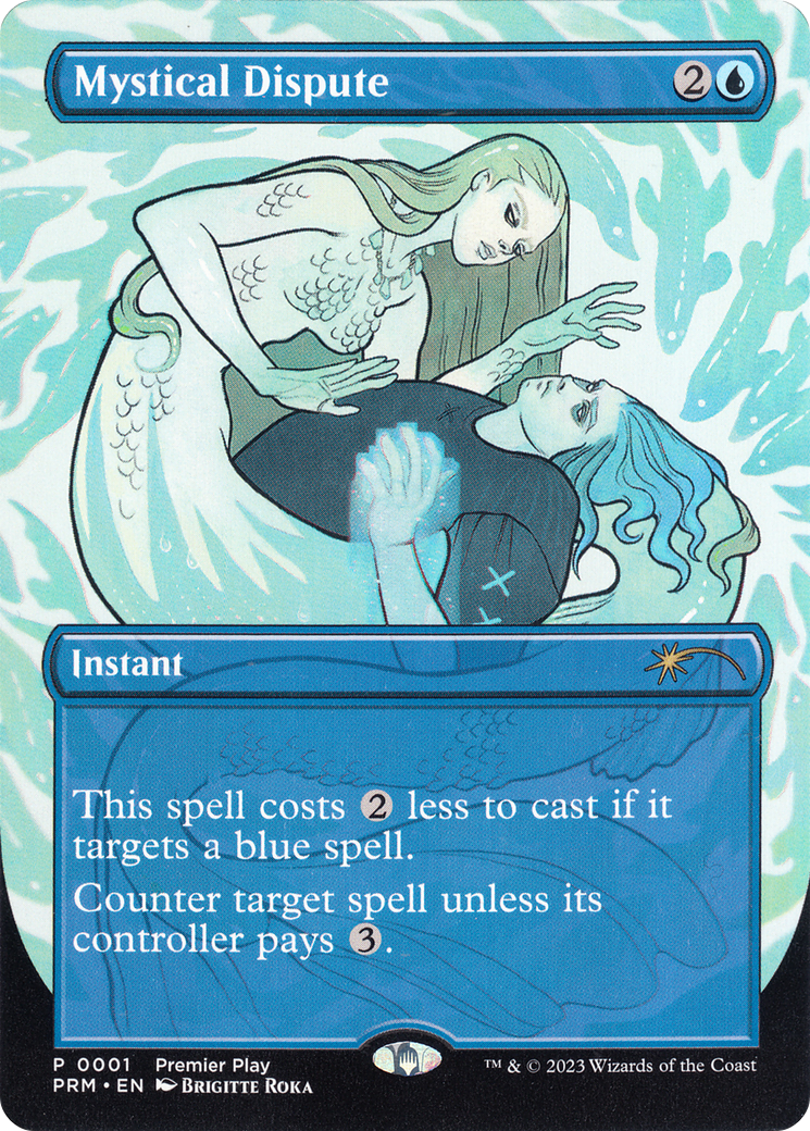Mystical Dispute (PTP-001) [Misc] Regional Championship Qualifiers 2023 (Borderless) MTG Single Wizards of the Coast