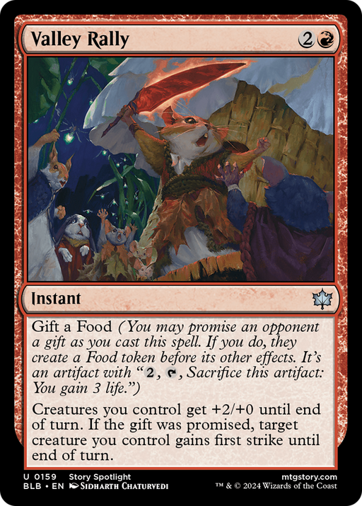 Valley Rally (BLB-159) [Bloomburrow] Foil MTG Single Wizards of the Coast