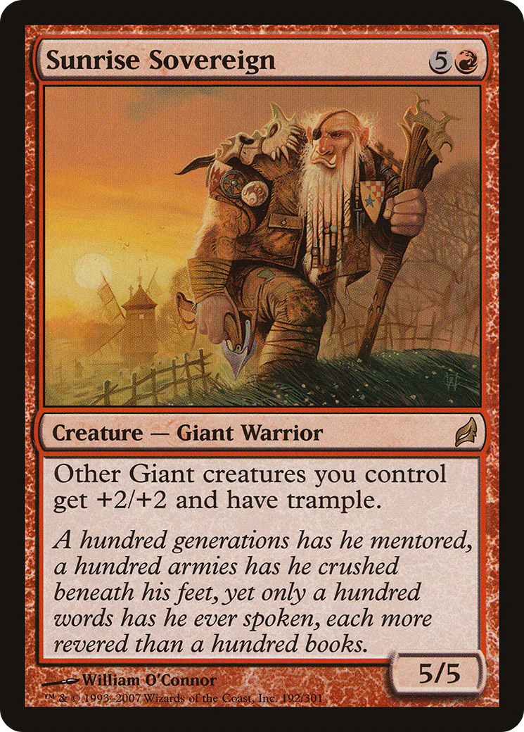 Sunrise Sovereign (LRW-192) [Lorwyn] Foil MTG Single Wizards of the Coast