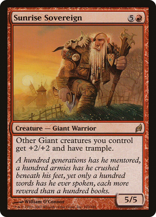 Sunrise Sovereign (LRW-192) [Lorwyn] MTG Single Wizards of the Coast