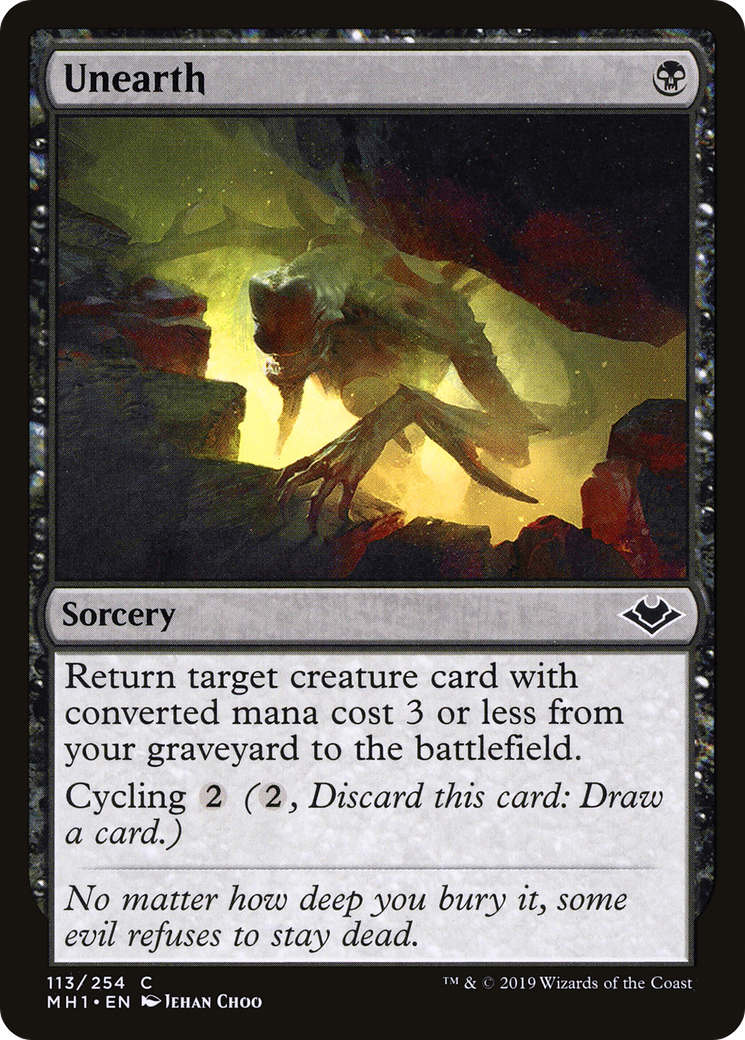 Unearth (MH1-113) [Modern Horizons] MTG Single Modern Horizons