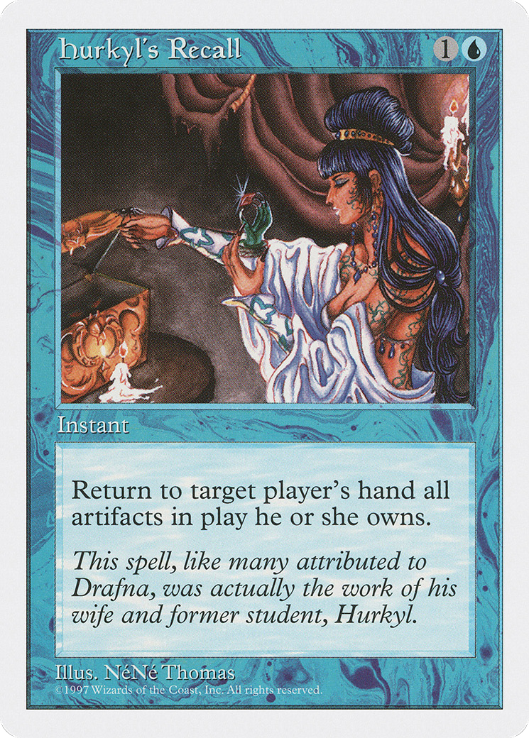 Hurkyl's Recall (5ED-093) [Fifth Edition] MTG Single Wizards of the Coast