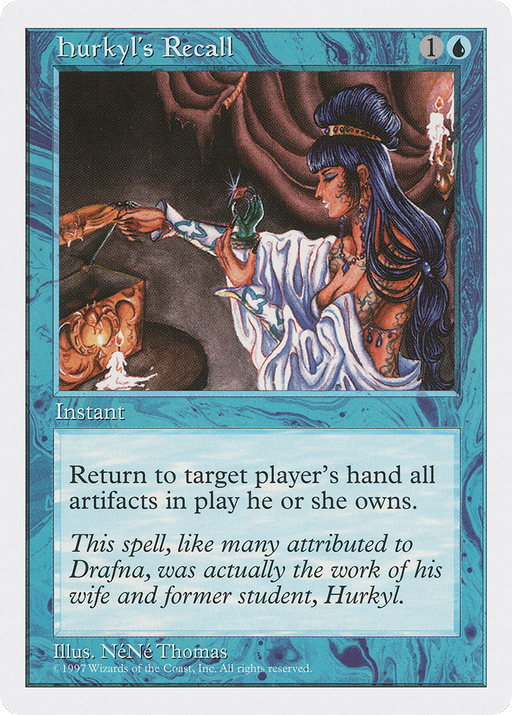 Hurkyl's Recall (5ED-093) [Fifth Edition] MTG Single Wizards of the Coast