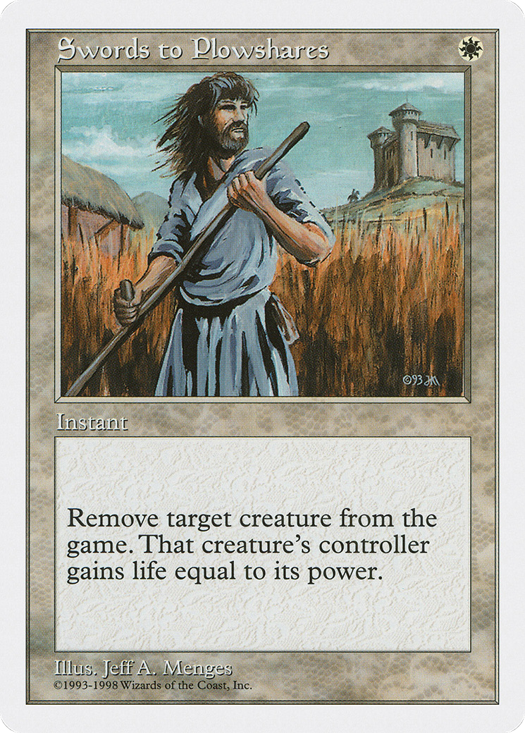 Swords to Plowshares (ATH-016) [Anthologies] MTG Single Wizards of the Coast