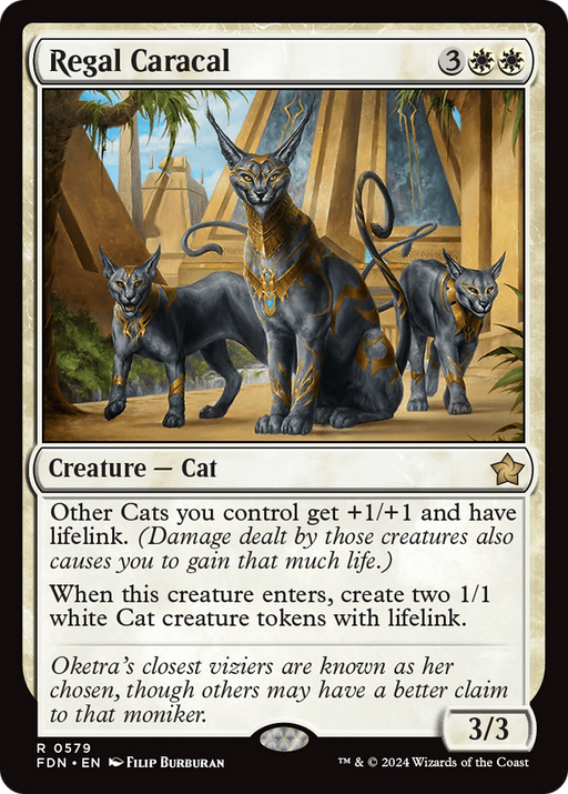 Regal Caracal (FDN-579) [Foundations] MTG Single Wizards of the Coast