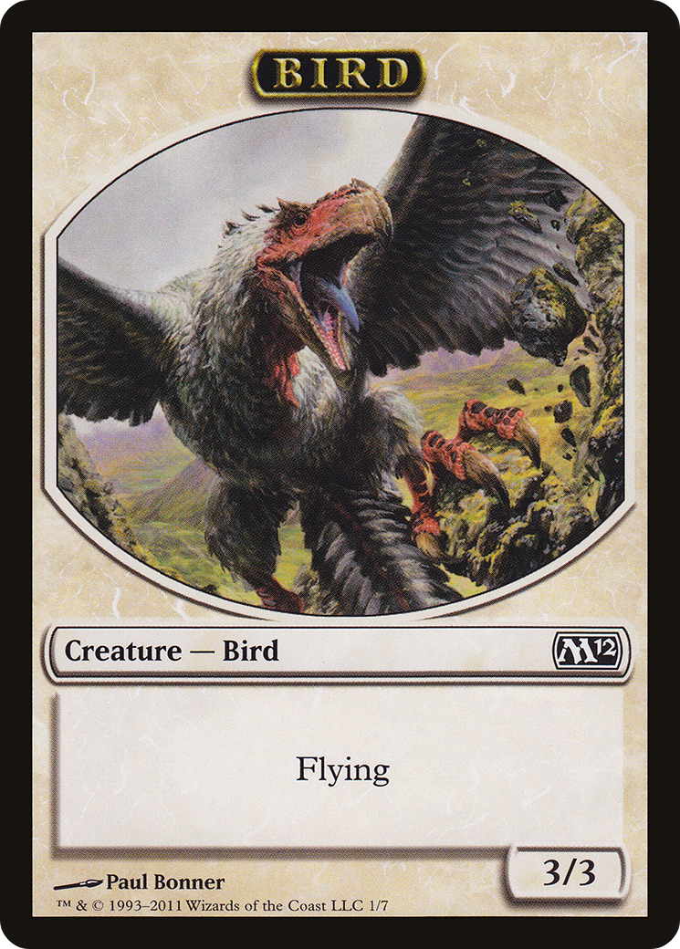 Bird Token (M12-001) [Tokens] Magic 2012 Tokens MTG Single Wizards of the Coast