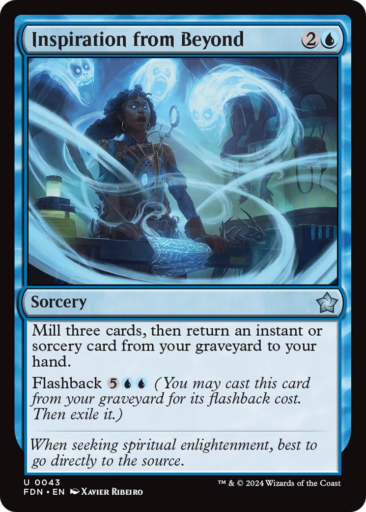 Inspiration from Beyond (FDN-043) [Foundations] MTG Single Wizards of the Coast