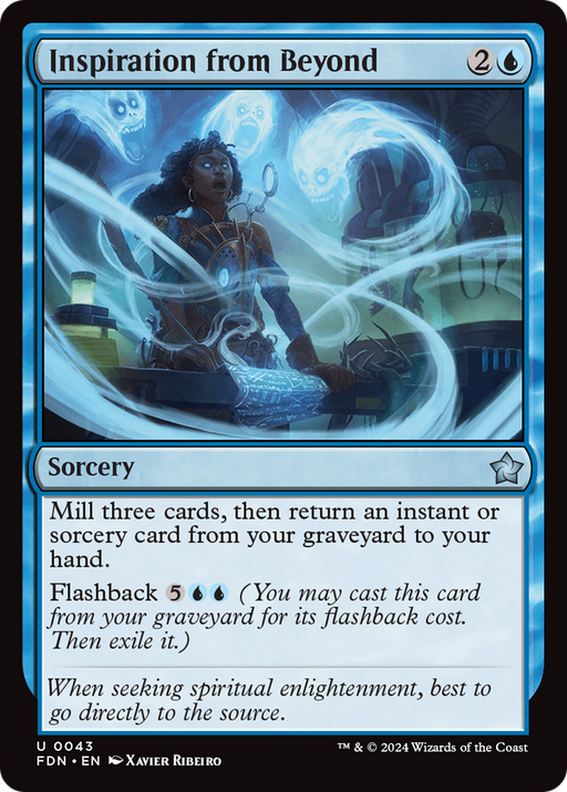 Inspiration from Beyond (FDN-043) [Foundations] MTG Single Wizards of the Coast