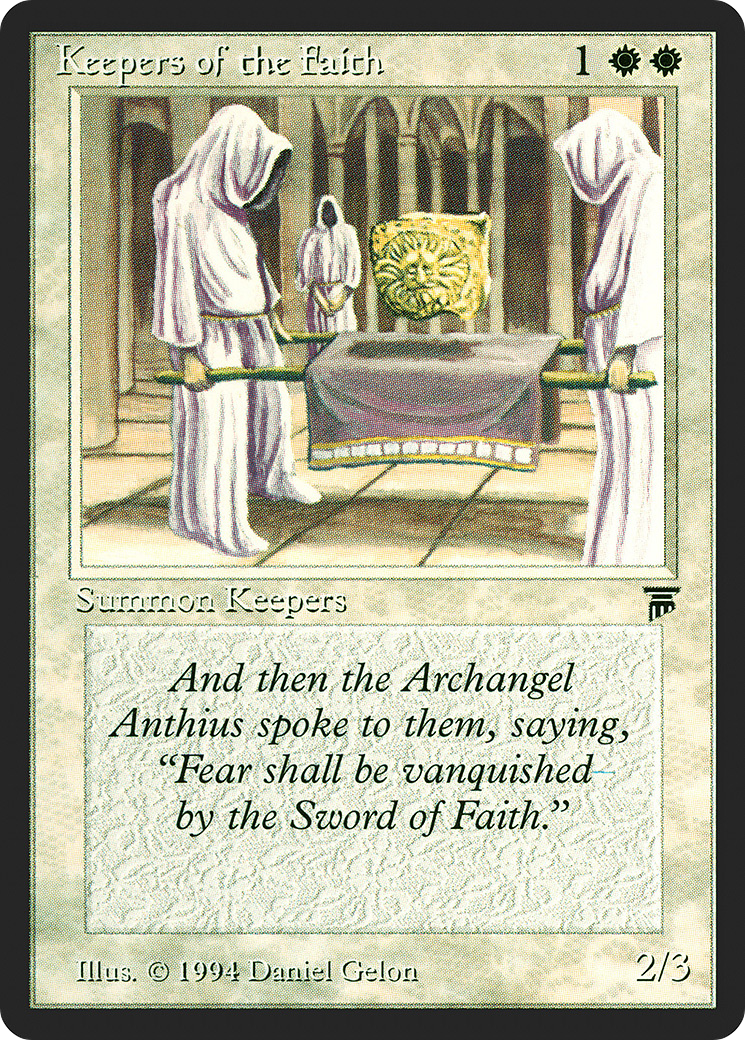Keepers of the Faith (LEG-) [Oldschool] Legends MTG Single Wizards of the Coast