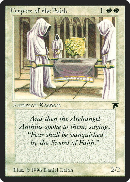 Keepers of the Faith (LEG-) [Oldschool] Legends MTG Single Wizards of the Coast