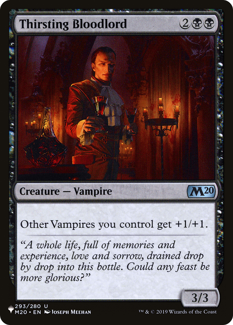 Thirsting Bloodlord (LIST-M20-293) [Mystery Booster] The List MTG Single Wizards of the Coast