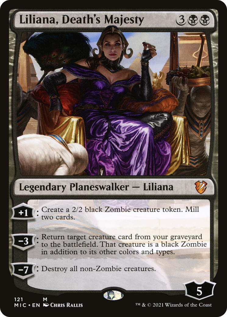 Liliana, Death's Majesty (MIC-121) [Midnight Hunt Commander] MTG Single Wizards of the Coast