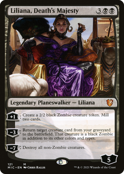 Liliana, Death's Majesty (MIC-121) [Midnight Hunt Commander] MTG Single Wizards of the Coast
