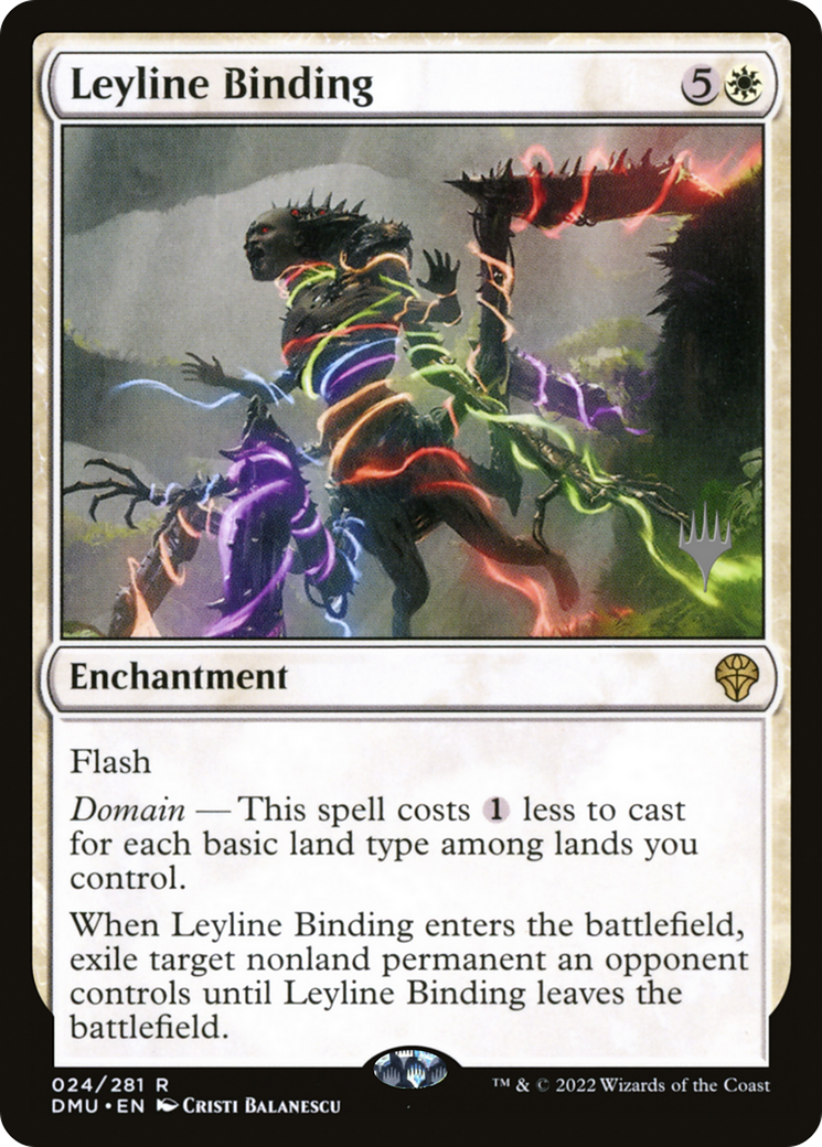 Leyline Binding (PPDMU-024) [Dominaria United Promos] Foil MTG Single Wizards of the Coast