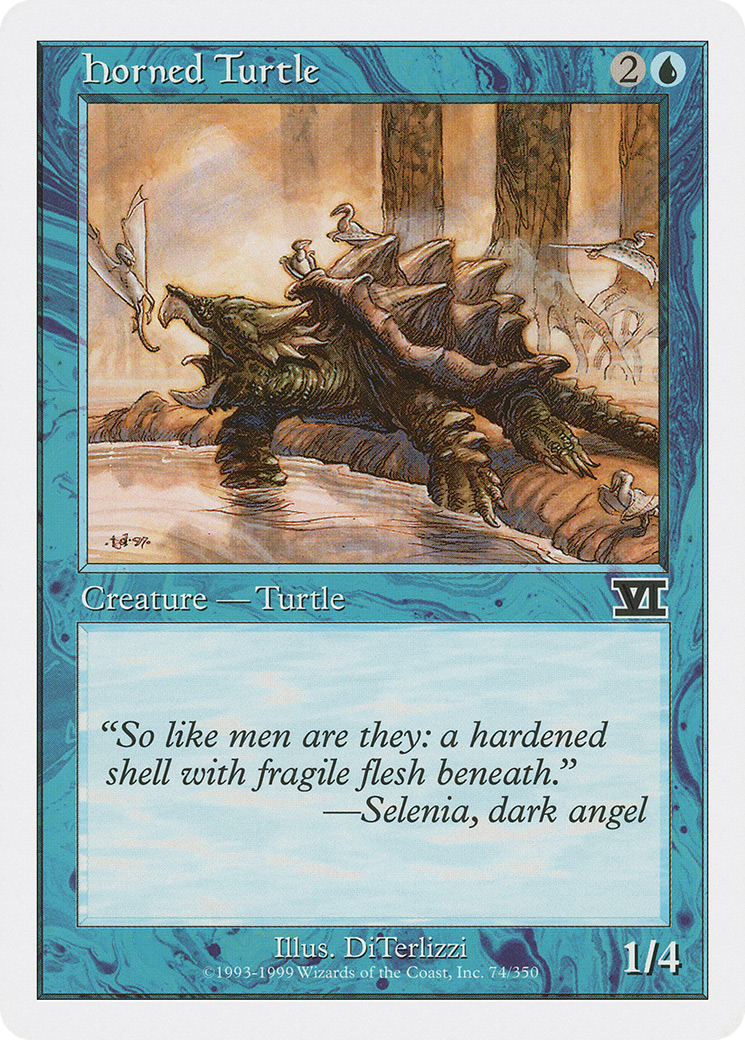 Horned Turtle (6ED-074) [Classic Sixth Edition] MTG Single Wizards of the Coast