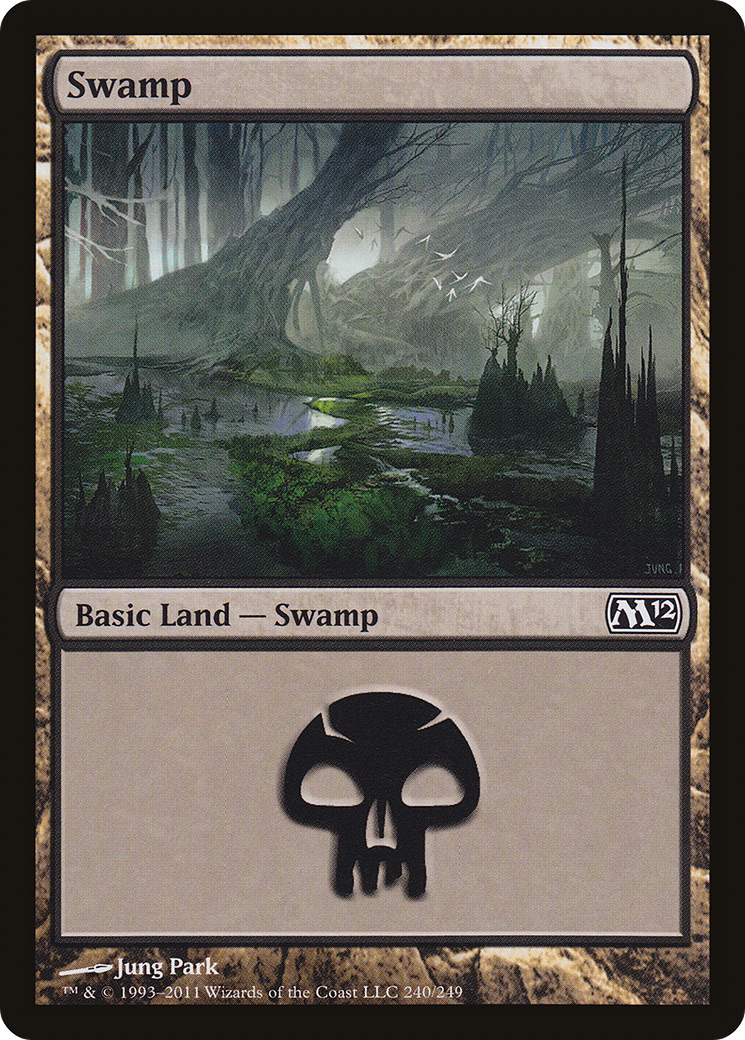 Swamp (240) (M12-240) [Magic 2012] Foil MTG Single Wizards of the Coast
