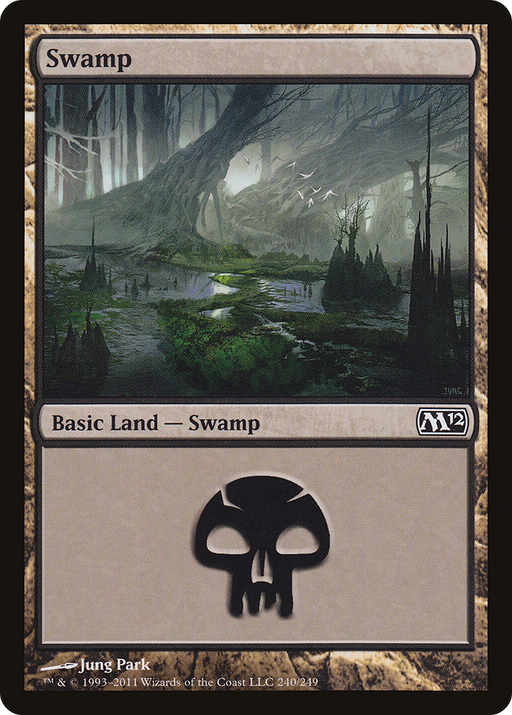 Swamp (240) (M12-240) [Magic 2012] Foil MTG Single Wizards of the Coast