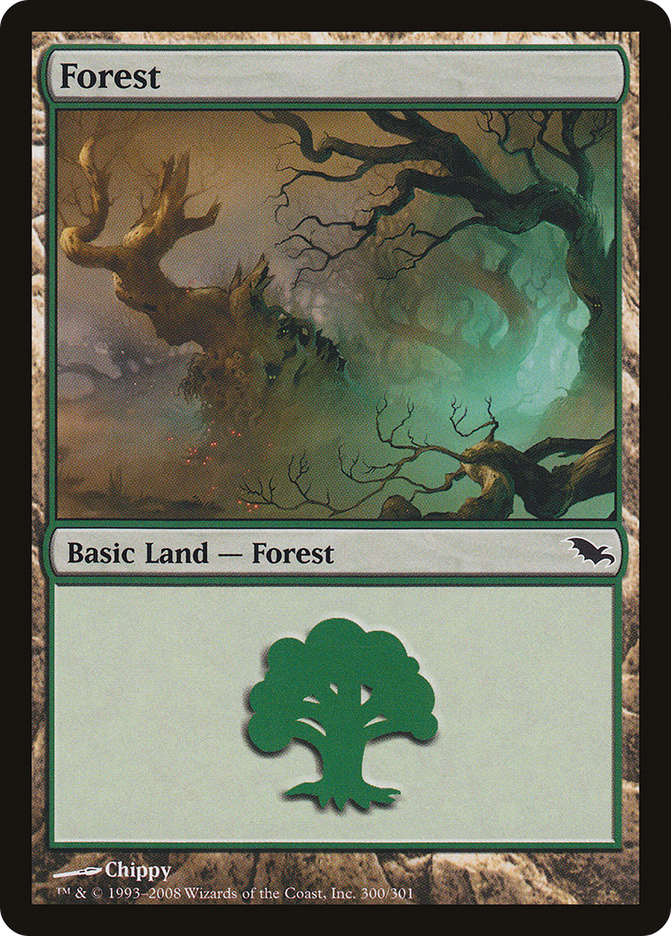 Forest (SHM-300) [Shadowmoor] MTG Single Wizards of the Coast