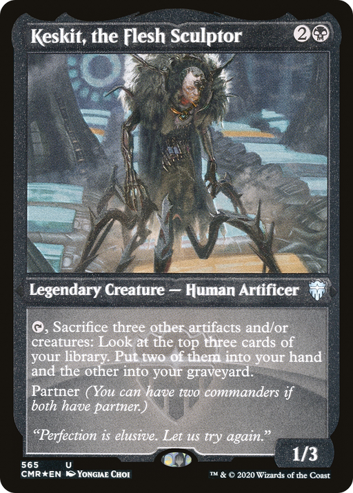 Keskit, the Flesh Sculptor (CMR-565) [Commander Legends] Etched Foil MTG Single Wizards of the Coast