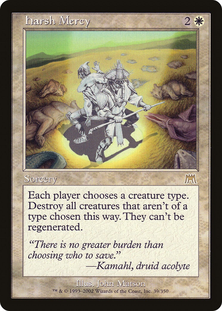 Harsh Mercy (ONS-039) [Onslaught] MTG Single Wizards of the Coast