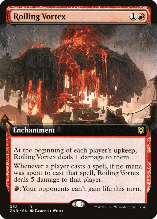 Roiling Vortex (ZNR-352) [Zendikar Rising] (Extended Art) MTG Single Wizards of the Coast