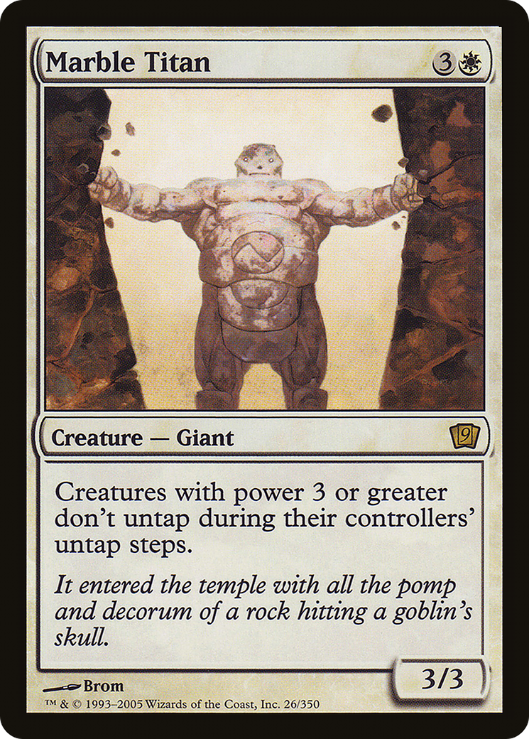 Marble Titan (9ED-026) [9th Edition] MTG Single Wizards of the Coast