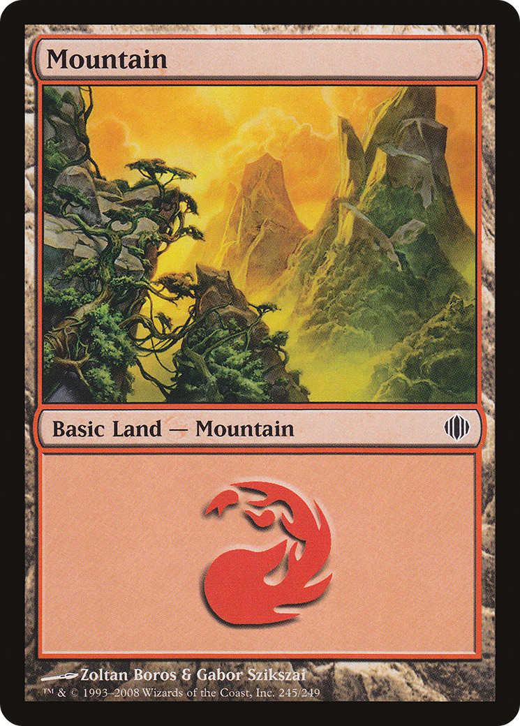 Mountain (ALA-245) [Shards of Alara] MTG Single Wizards of the Coast
