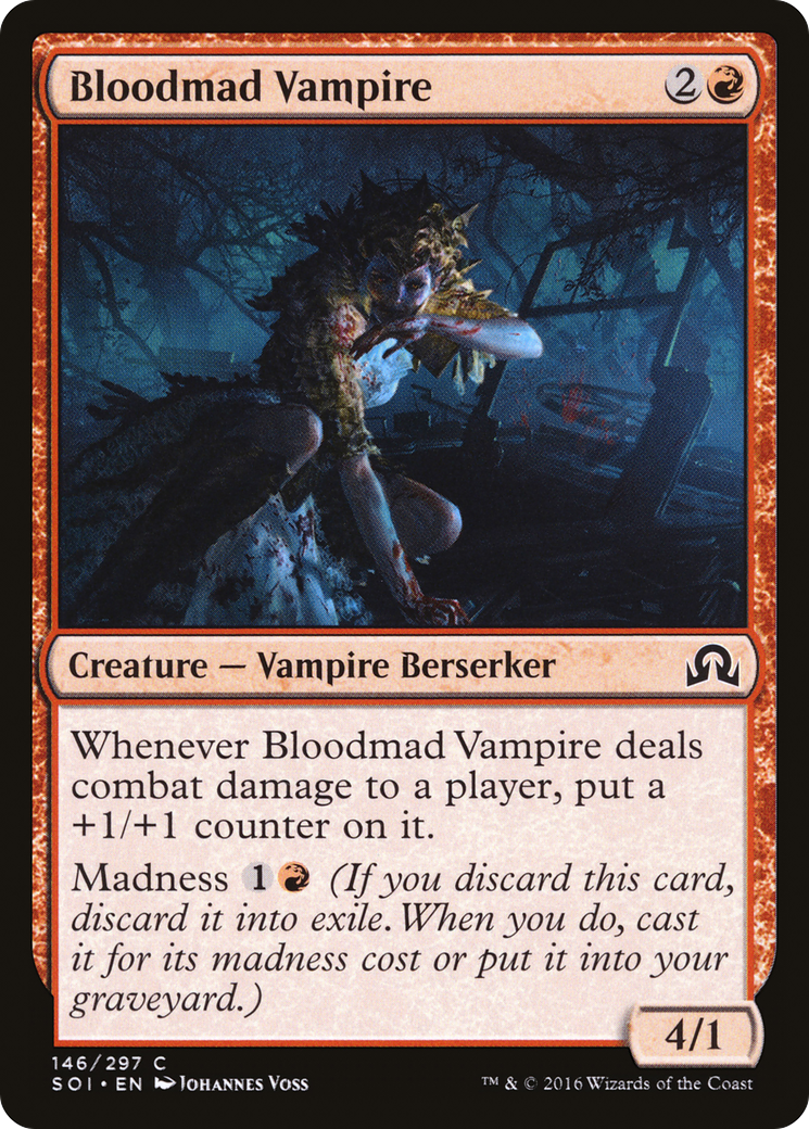Bloodmad Vampire (SOI-146) [Shadows over Innistrad] MTG Single Wizards of the Coast