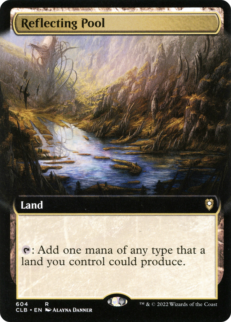 Reflecting Pool (CLB-604) [Commander Legends: Battle for Baldur's Gate] (Extended Art) MTG Single Wizards of the Coast