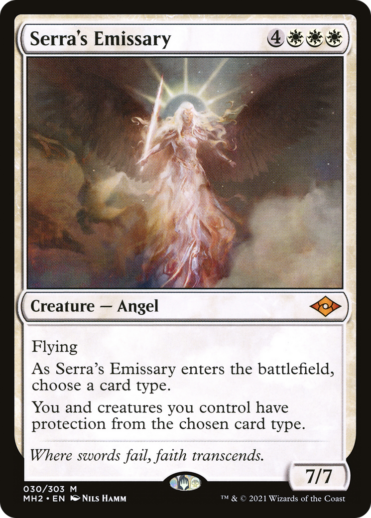 Serra's Emissary (MH2-030) [Modern Horizons 2] Foil MTG Single Modern Horizons 2