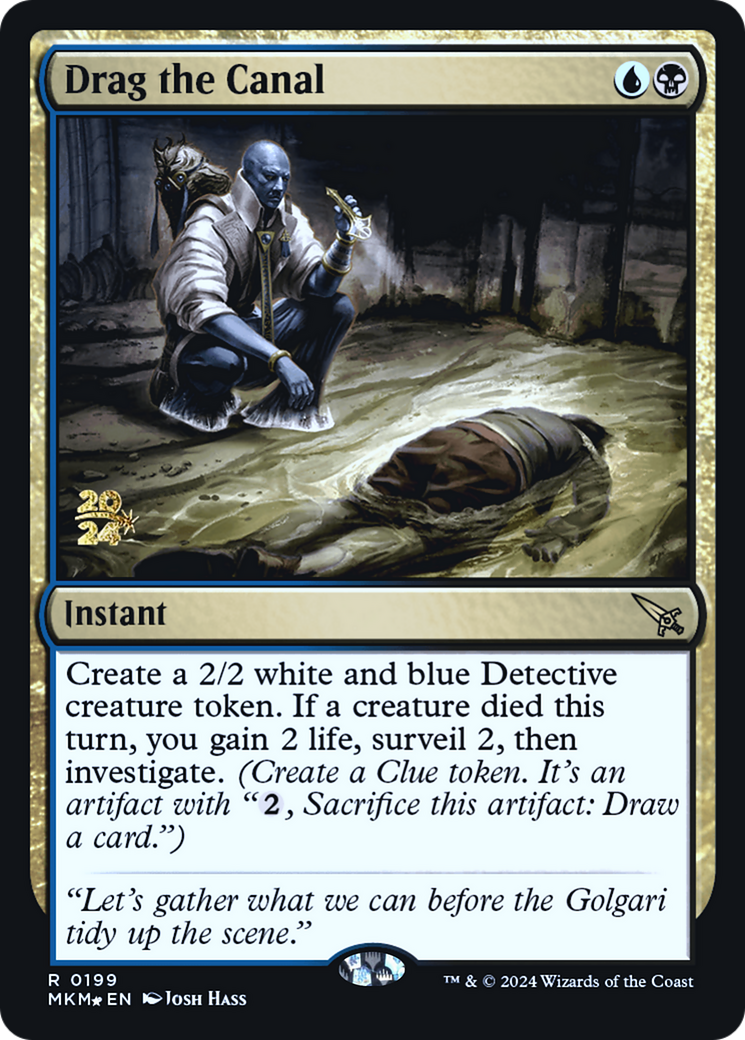 Drag the Canal (PRE-199) [Murders at Karlov Manor Promos] Foil MTG Single Wizards of the Coast