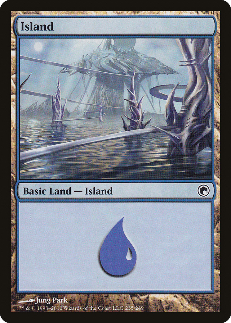 Island (SOM-235) [Scars of Mirrodin] Foil MTG Single Wizards of the Coast