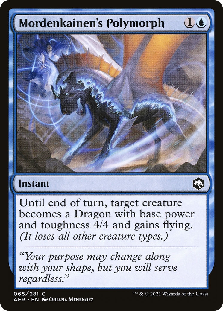 Mordenkainen's Polymorph (AFR-065) [Adventures in the Forgotten Realms] MTG Single Wizards of the Coast