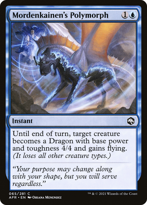 Mordenkainen's Polymorph (AFR-065) [Adventures in the Forgotten Realms] MTG Single Wizards of the Coast
