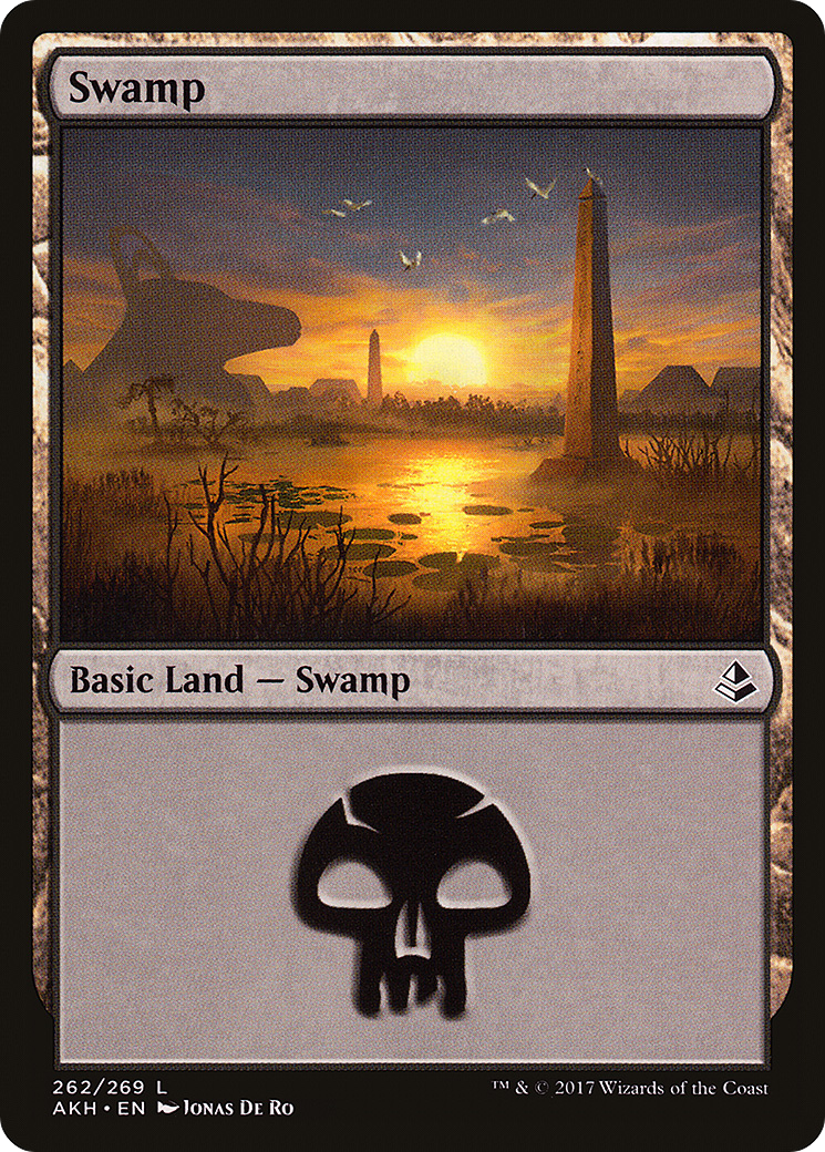 Swamp (262) (AKH-262) [Amonkhet] MTG Single Wizards of the Coast