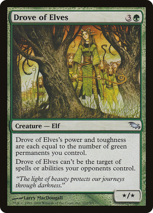 Drove of Elves (SHM-112) [Shadowmoor] Foil MTG Single Wizards of the Coast
