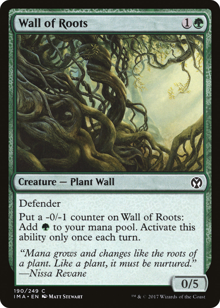 Wall of Roots (IMA-190) [Iconic Masters] Foil MTG Single Wizards of the Coast