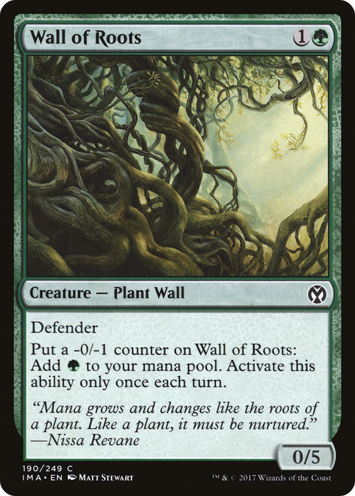 Wall of Roots (IMA-190) [Iconic Masters] Foil MTG Single Wizards of the Coast