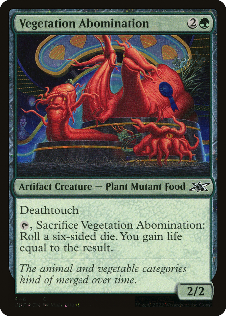 Vegetation Abomination (Galaxy Foil) (UNF-446) [Unfinity] Foil MTG Single Wizards of the Coast