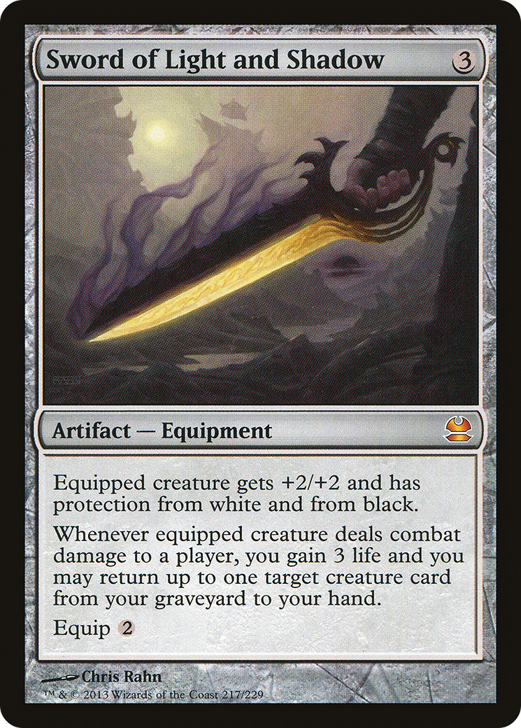 Sword of Light and Shadow (MMA-217) [Modern Masters] MTG Single Modern Masters