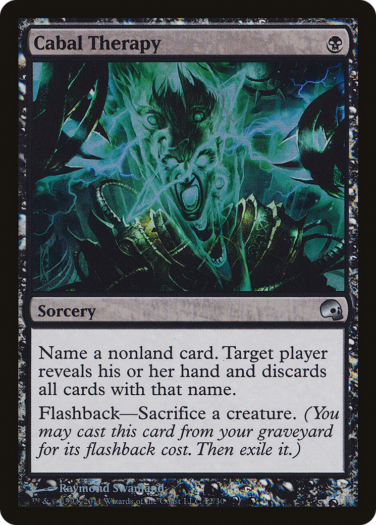 Cabal Therapy (GRV-012) [Misc] Premium Deck Series: Graveborn Foil MTG Single Wizards of the Coast