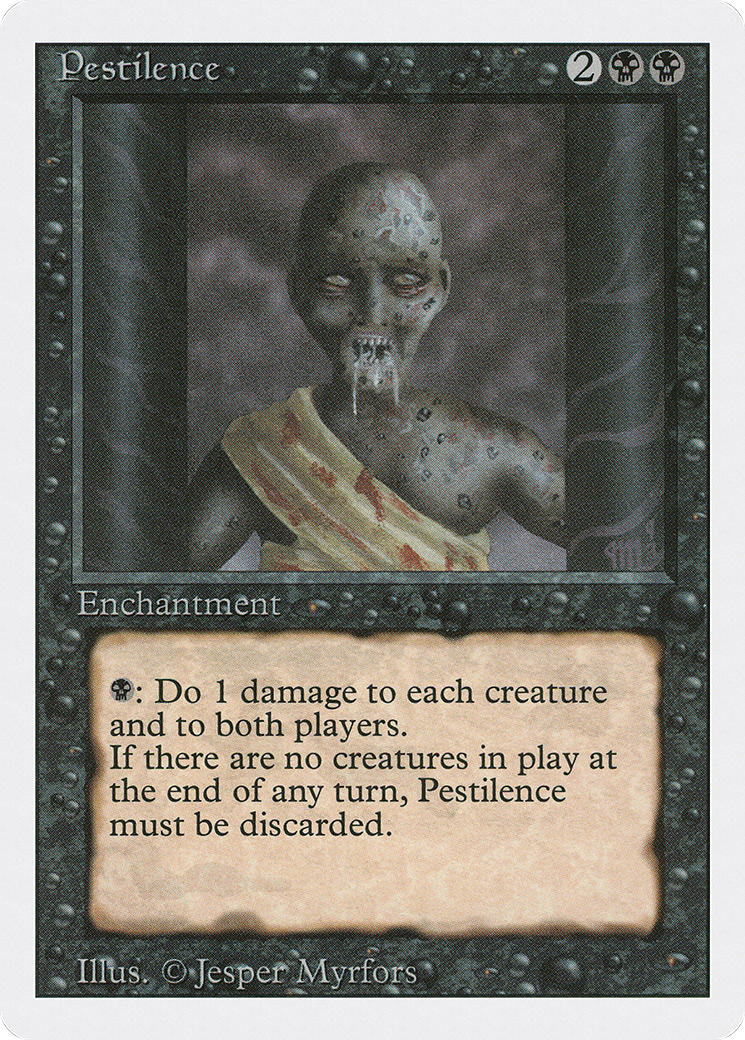 Pestilence (3ED-) [Revised Edition] MTG Single Wizards of the Coast