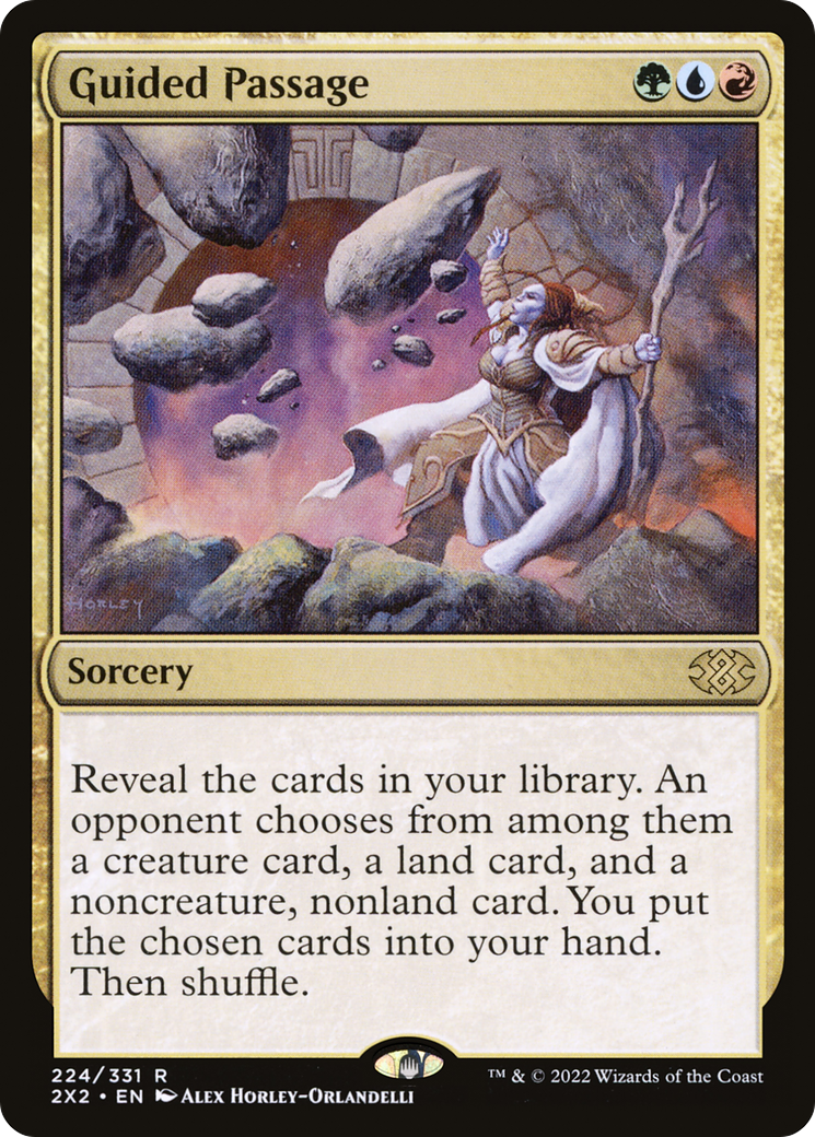 Guided Passage (2X2-224) [Double Masters 2022] Foil MTG Single Wizards of the Coast